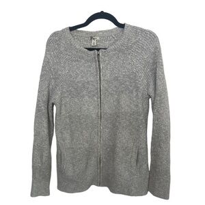 LL. Bean Cotton Zip-Front knit Cardigan